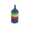 Rainbow Plastic Airstone 25mm at Rebel Pets