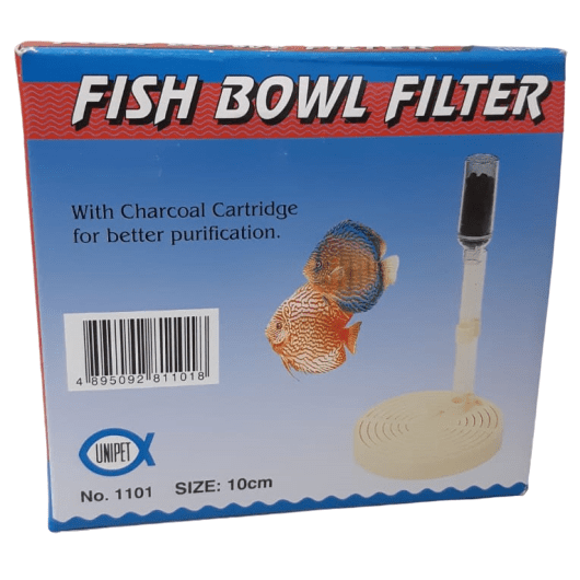 GOLDFISH BOWL FILTER/CHARCOAL (S) 100MM