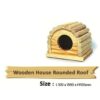 Hamster Wooden House Rounder Roof