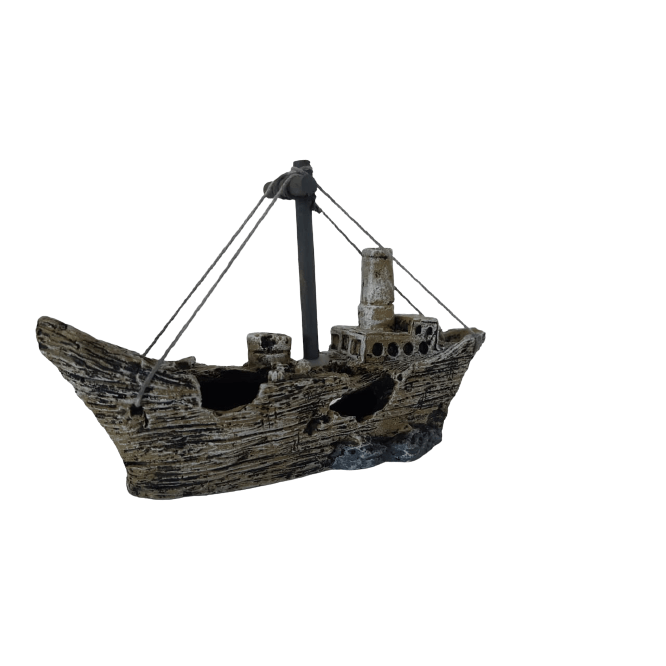 Boyu - Broken Steam Ship (22.5 x 6.4 x 13.5 cm)