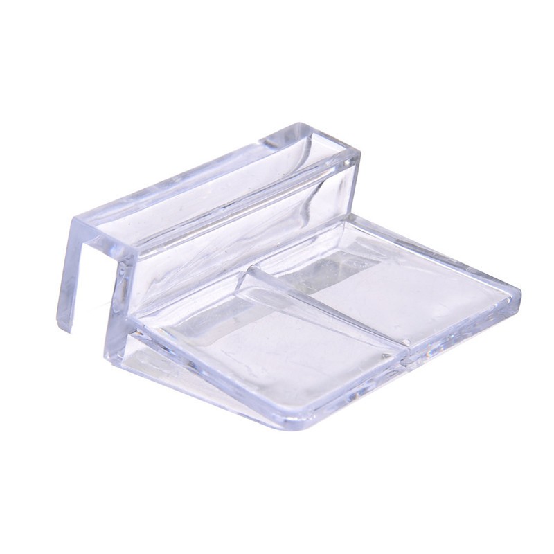 Aquarium Lid Holder 10mm Fish Tank Lid Cover Bracket Clip (4 Pack) 10mm