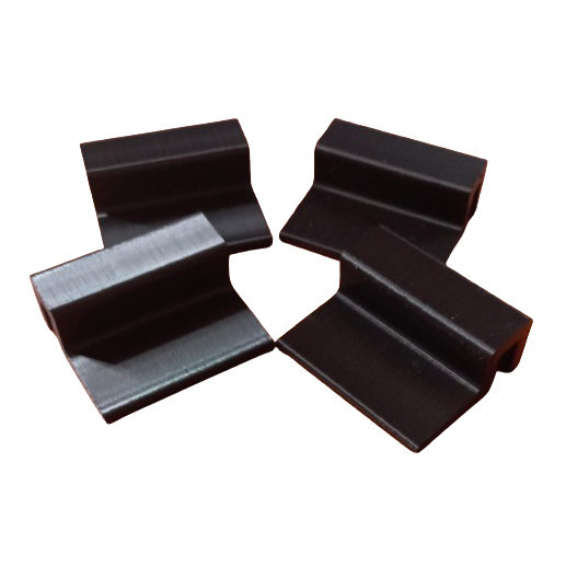 Aquarium Lid Holder Bracket - 6mm Black (4 pack)